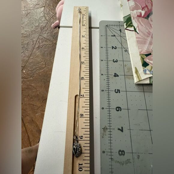 Liz Palacios Sterling SILVER and marcasite Necklace Blue stone - Picture 5 of 11